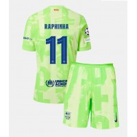 Camiseta Barcelona Raphinha Belloli #11 Tercera Equipación Replica 2024-25 para niños mangas cortas (+ Pantalones cortos)